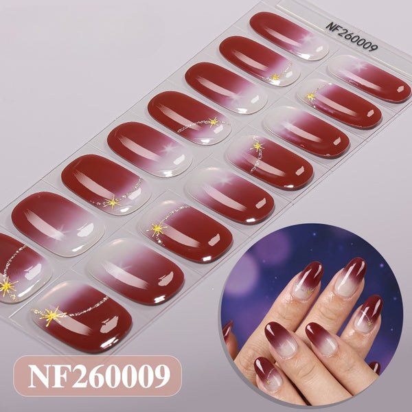 Semi-Cure Gel Nail Sticker NF260009