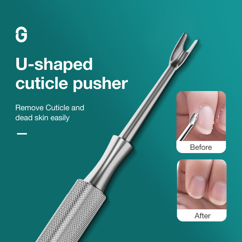 Multi-Function Nail Care Tools Cuticle Pusher Nail Dirt Cleaner Double Headed Design Pry Up Nails Cuticle Trimmer