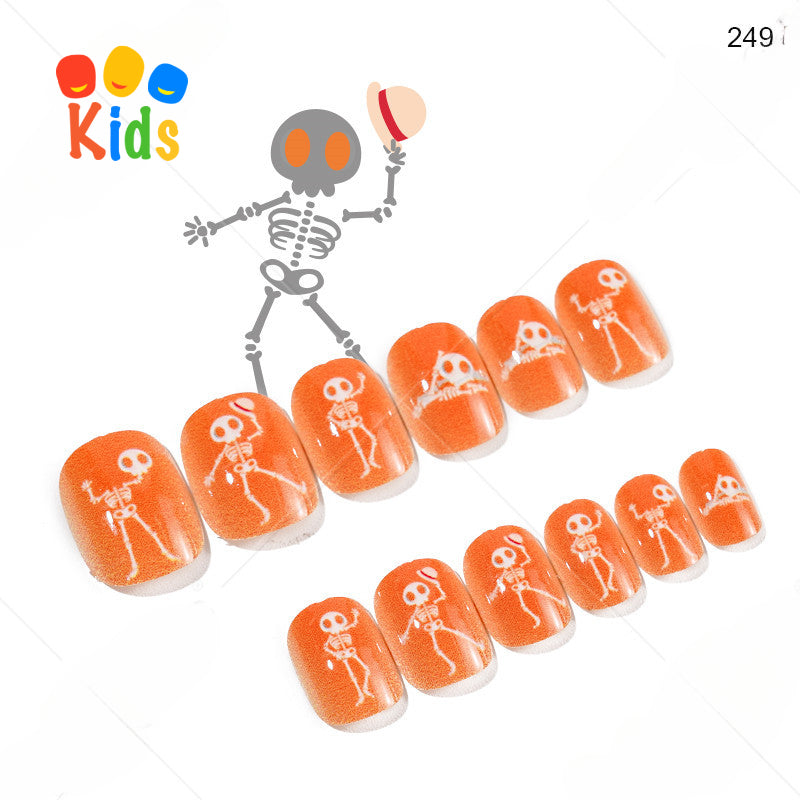 Mini press on nails for kids 24Pcs-12Size FNT-26-3