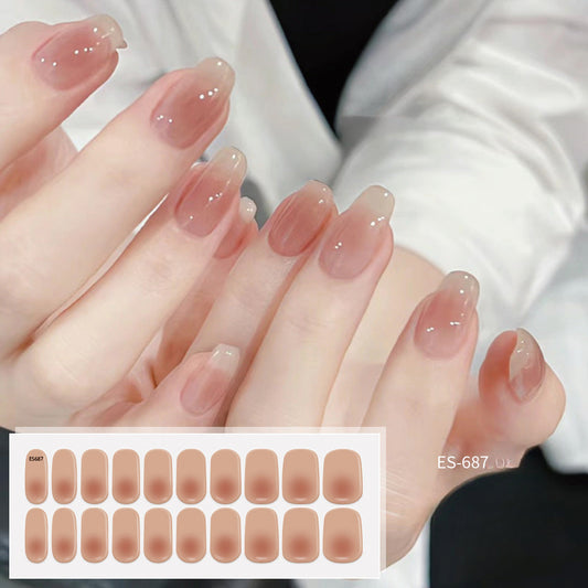 Semicured UV gel nail sticker kit ES-687