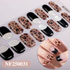 Semicured nail stickers
