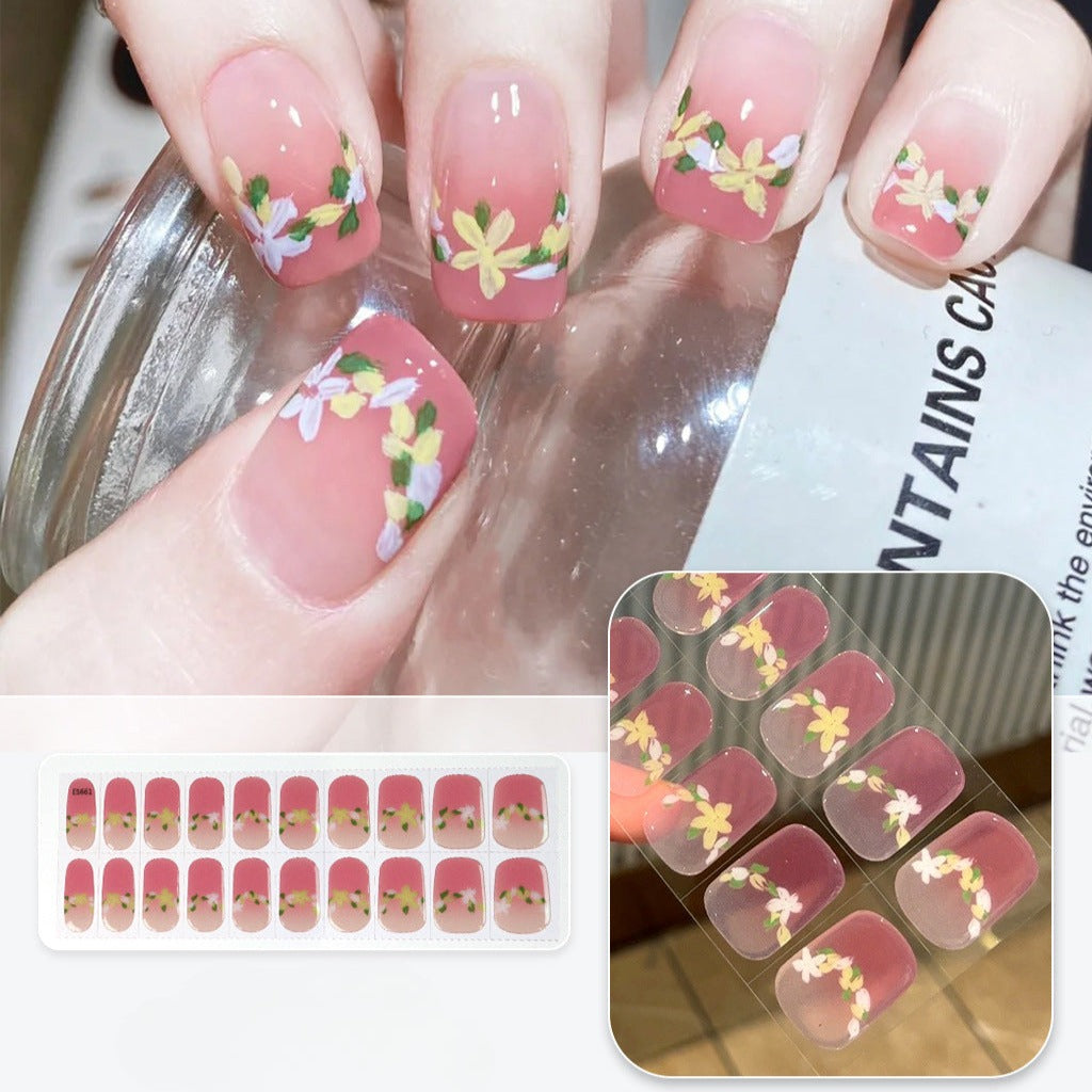 Semicured UV gel nail sticker kit ES-661