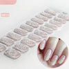 Semicured UV gel nail sticker kit