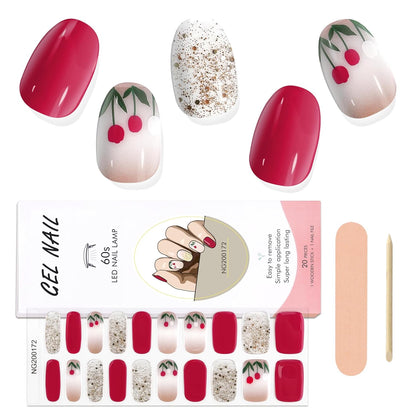 Semicured UV gel nail sticker kit NG200172