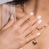 Semicured UV gel nail sticker kit Beige
