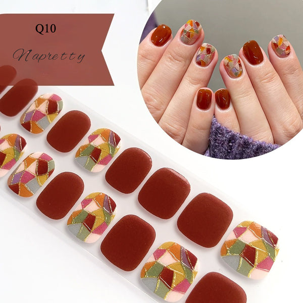 UV Free 5D Gel Nail Art Sticker Q39