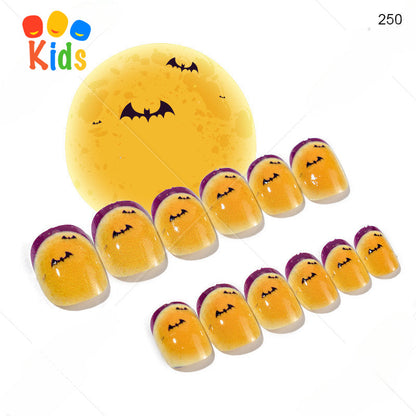 Mini press on nails for kids 24Pcs-12Size FNT-26-3