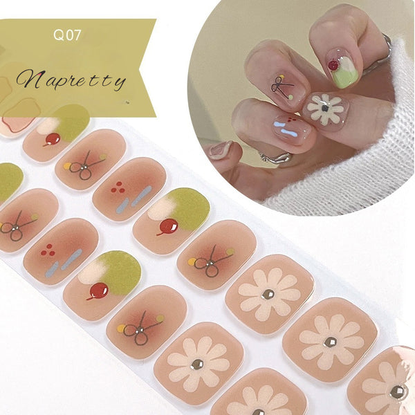 UV Free 5D Gel Nail Art Sticker Q39