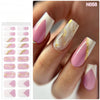 Semicured UV gel nail sticker kit