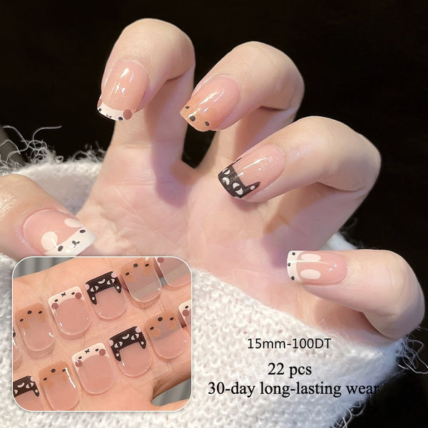 Semi-cured gel uv strips short nails 100DT