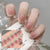 Semi-cured gel uv strips short nails 63DT