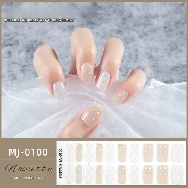Pumpkin UV semi-cured gel manicure sticker