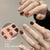 Semi-cured gel uv strips short nails 56DT