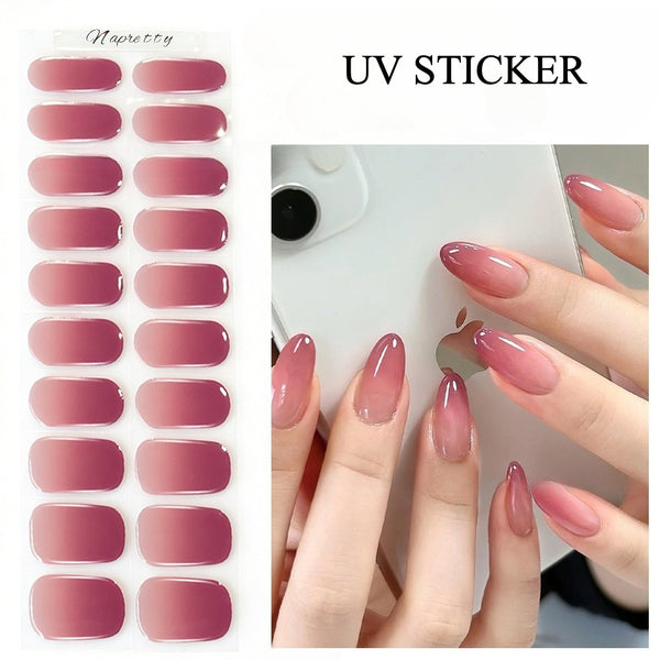 DU265 semi-curing nail sticker