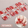Christmas gel manicure sticker semi-cured