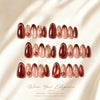30 Burgundy Gilt Roses