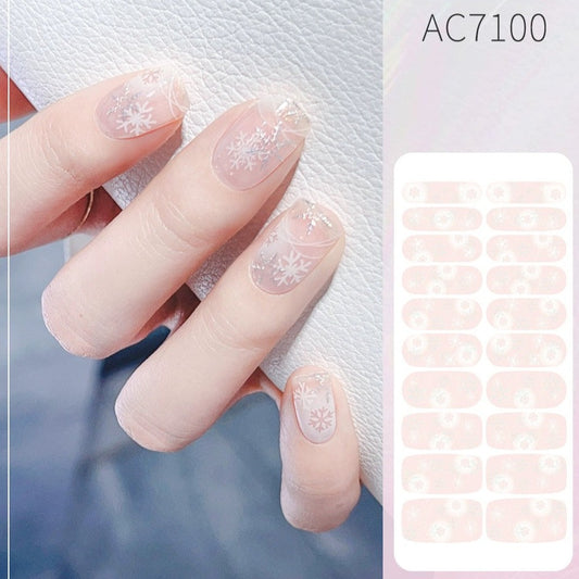 Semicured UV gel nail sticker kit AC7100