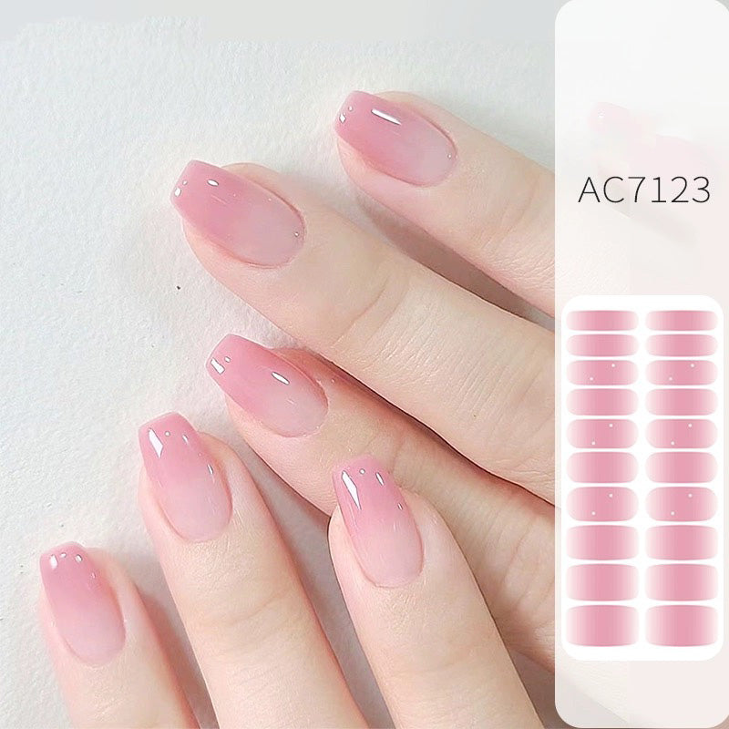 Semicured UV gel nail sticker kit AC7123