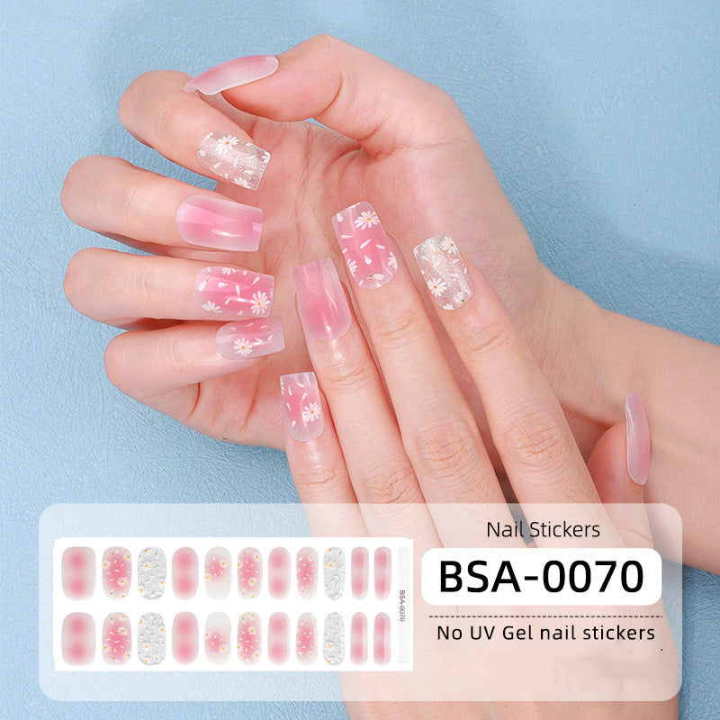 Semicured UV gel nail sticker kit BSA-0070