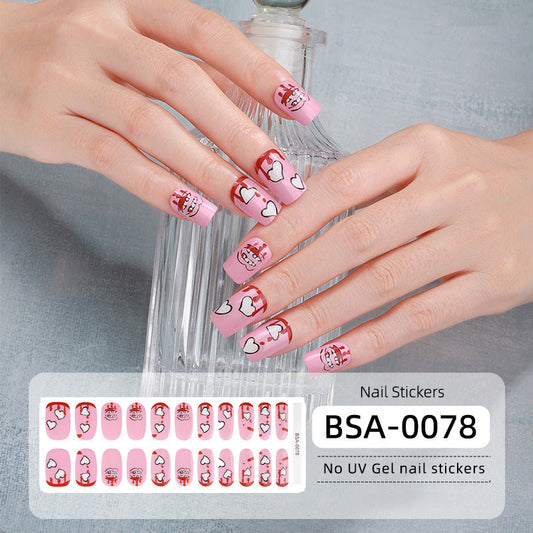 Semicured UV gel nail sticker kit BSA-0078