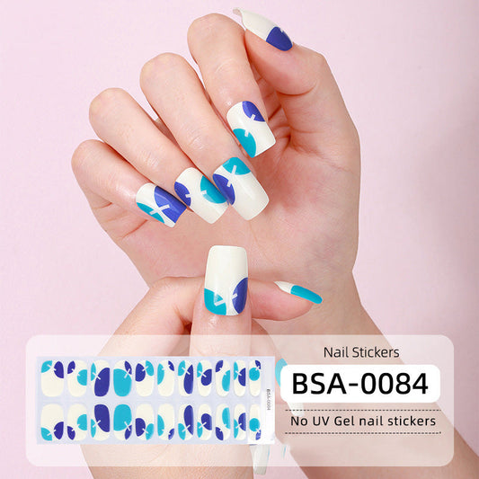 Semicured UV gel nail sticker kit BSA-0084