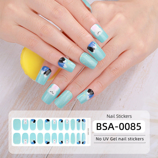 Semicured UV gel nail sticker kit BSA-0085