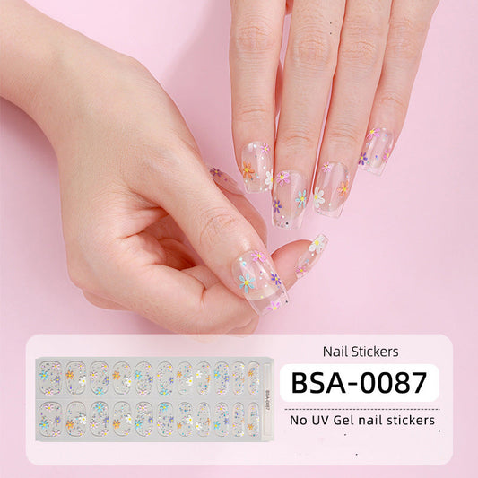 Semicured UV gel nail sticker kit BSA-0087