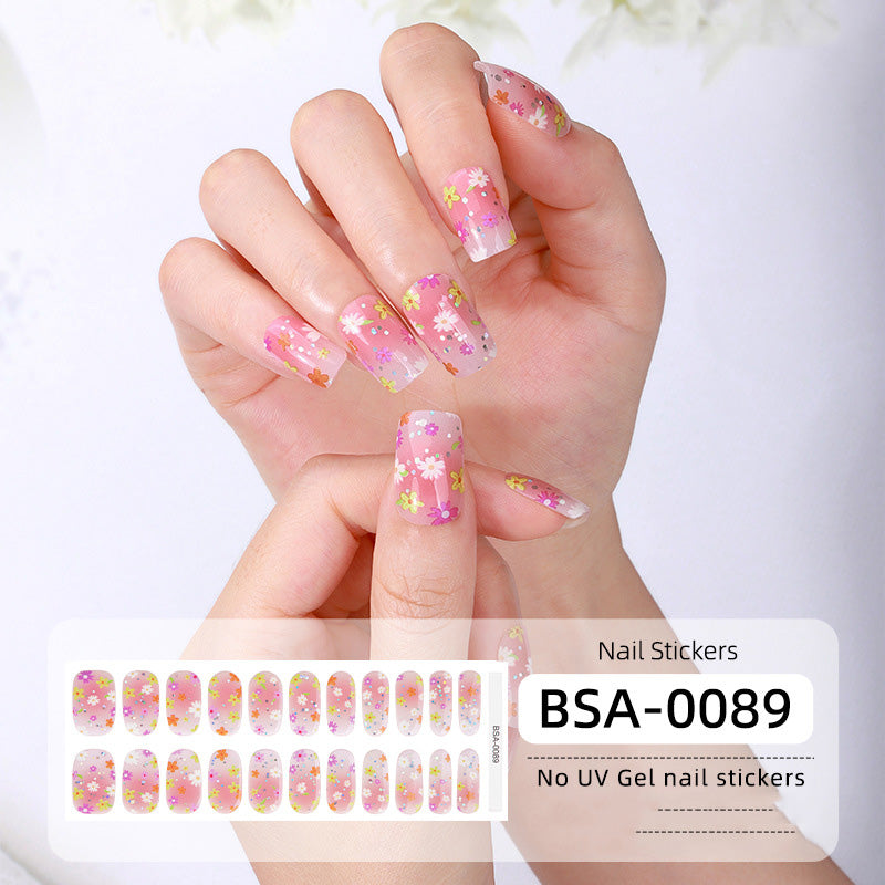 Semicured UV gel nail sticker kit BSA-0089