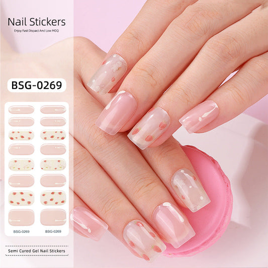 Semicured UV gel nail sticker kit BSG-0269