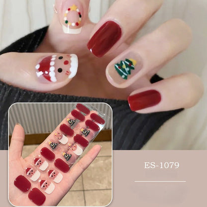 Hot Semicured UV gel nail sticker kit