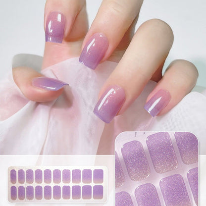 Hot Semicured UV gel nail sticker kit