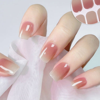 Hot Semicured UV gel nail sticker kit