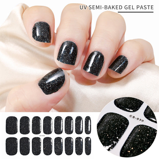 Hot Semicured UV gel nail sticker kit