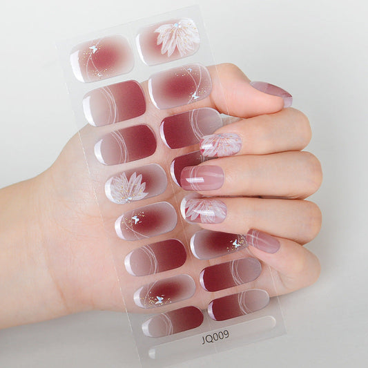 Hot Semicured UV gel nail sticker kit