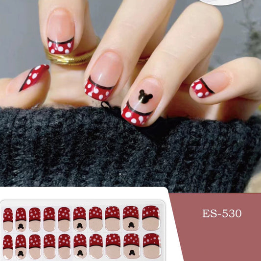 Hot Semicured UV gel nail sticker kit