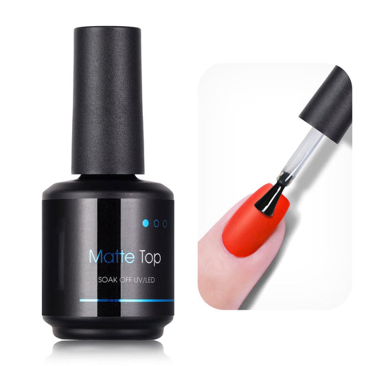 15ml No Wipe Matte Top Coat Gel