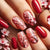 Faux Ongles Motifs Floraux