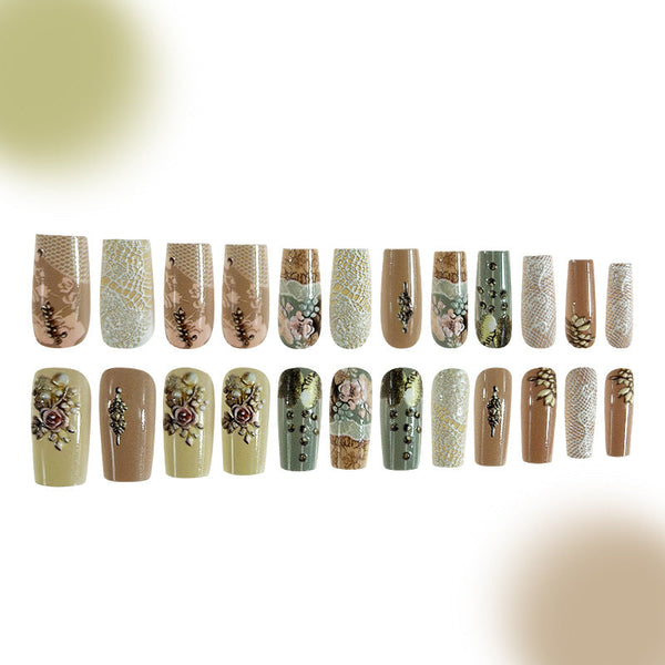 Flower Press-On Nails