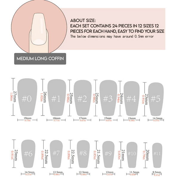 Flower Press-On Nails