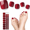 Red wine Pedicure Gel Nail Strips