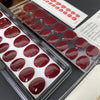 Burgundy Oval|32 Pcs Soft Gel Press-On Nails Real Gel Nail Extensions
