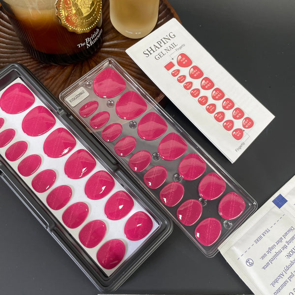 Fuchsia Cat Eye|32 Pcs Soft Gel Press-On Nails Real Gel Nail Extensions
