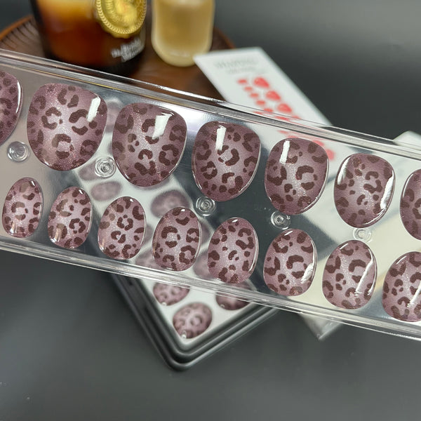 Brown Leopard|32 Pcs Soft Gel Press-On Nails Real Gel Nail Extensions