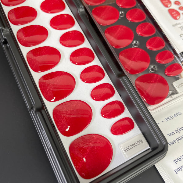 Red Cat Eye|32 Pcs Soft Gel Press-On Nails Real Gel Nail Extensions