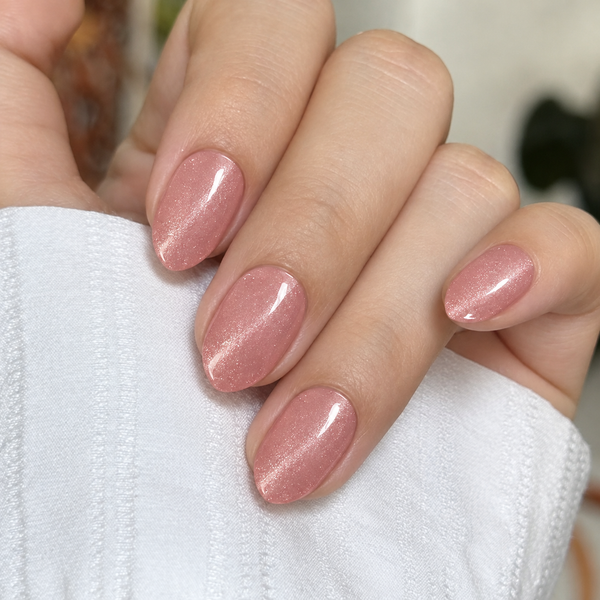 Pink Cat Eye|32 Pcs Soft Gel Press-On Nails Real Gel Nail Extensions