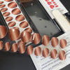 Brown Ombre Cat Eye|32 Pcs Soft Gel Press-On Nails Real Gel Nail Extensions