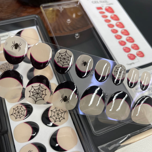Halloween Oval|32 Pcs Soft Gel Press-On Nails Real Gel Nail Extensions