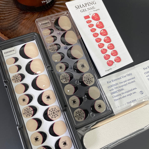 Halloween Oval|32 Pcs Soft Gel Press-On Nails Real Gel Nail Extensions