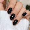 Black Oval|32 Pcs Soft Gel Press-On Nails Real Gel Nail Extensions