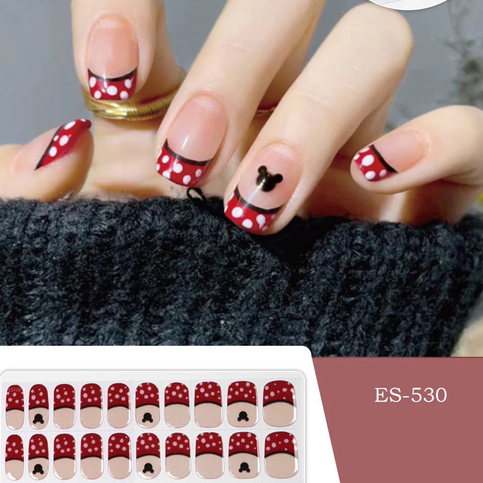 Semicured UV gel nail sticker kit ES-530